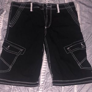 Black salvage supply company shorts basically brand new